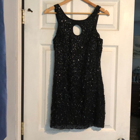 Betsey Johnson Dresses & Skirts - Betsy Johnson Hoco Black Sequin dress size 4